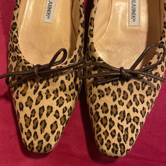 Manolo Blahnik Cheetah Flats. Size 38 - Picture 3 of 8